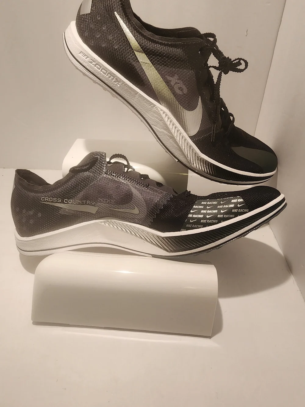 ** BNWOT** Nike ZoomX Dragonfly XC Spikes — Black/Silver Mens Sz 14